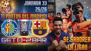 ⚽️SE SABOREA LA LIGA CON VICTORIA DEL BARCELONA 2-0 AL GETAFE!!⚽️