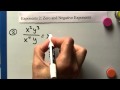 Negative and Zero Exponents Explained