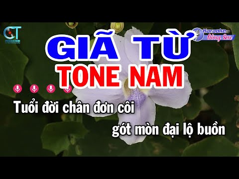 Karaoke Giã Từ Tone Nam ( Am ) Nhạc Sống Đồng Sen