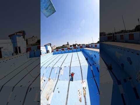 Deep Swimming Pool without Water 🏊🏻 Are you afraid of depth ? #swimming #swimmingpool #deepwater