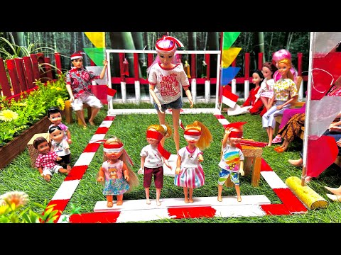 Lomba pukul air warna warni #barbiejowo #lombaagustusan 