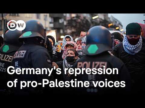 YouTube video thumbnail: Is German Police Deliberately Targeting the pro-Palestine Solidarity Movement? 