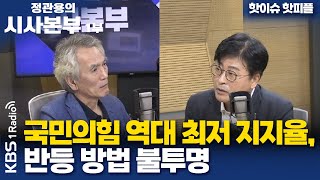 [정관용의 시사본부] 1부 풀영상 | 국민의힘 역대 최저 지지율, 반등 방법 불투명 | KBS 250726