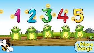 Five Little Speckled Frogs Kids Song Collection | Number Music For Kids