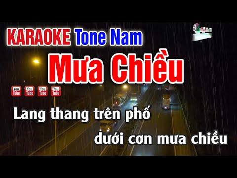 Mưa Chiều Karaoke Tone Nam – Nhạc Sống Thanh Ngân