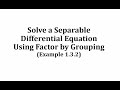 Antiderivatives and Differential Equations