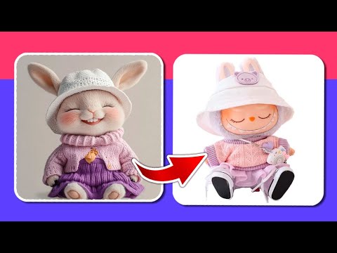 🐰 ЛАБУБУ vs НАСТОЯЩИЕ КРОЛИКИ!  Угадай сходство! 🎯