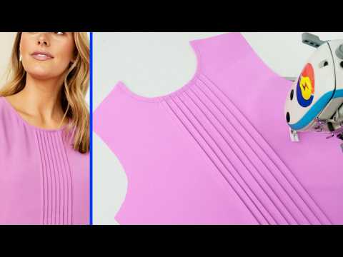 ✅🌺 Best Way to Sew a Beautiful Collar Neck with Pin Tucks in Just 10 Minutes – Perfect for Beginners