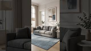 Living Room Interior Design | Wall Colour & Sofa Colour Combination