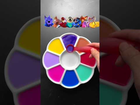 Zootopia 2 Color Mixing (Part 10) #zootopia2 #colormixing #satisfying