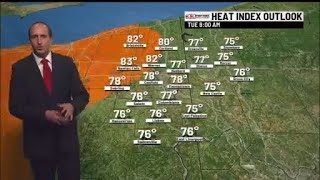 Extreme heat continues to build in on Tuesday