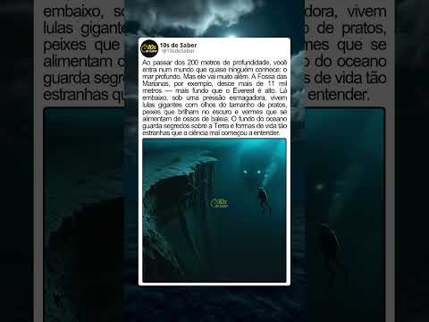 Existe um mundo escondido no fundo do oceano 🌊🦑