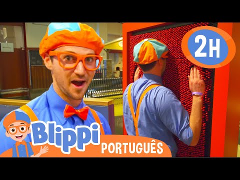 Blippi Brinca no Museu Infantil! | 2 HORAS DO BLIPPI BRASIL! | Vídeos Educativos para Crianças