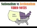 Nationalism and Sectionalism Concepts