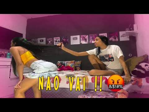 TROLLEI MINHA NAMORADA FALANDO QUE IA SAIR SEM ELA E CHAMEI PELO NOME DA MINHA EX/ *ficou bravona*