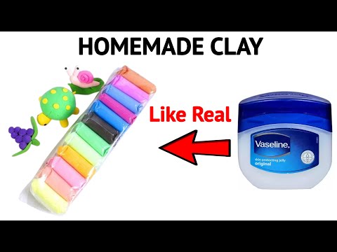 I tried to make clay / DIY Air dry clay / homemade clay #asmr