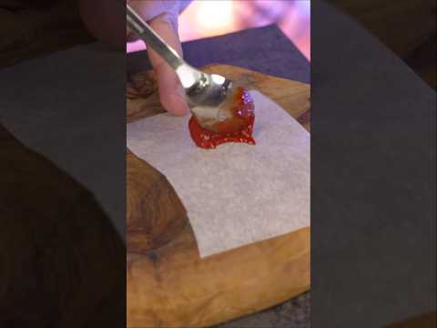 Add tomato paste on baking paper!