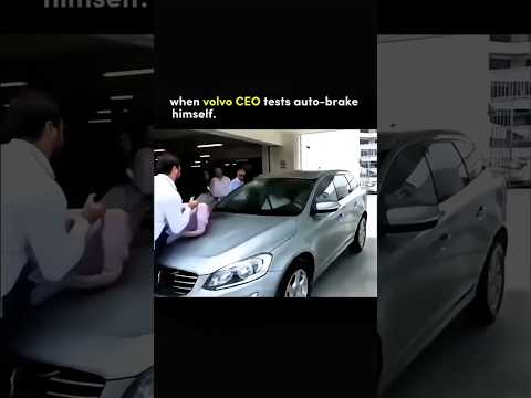 Volvo CEO Auto Break test by him self failed 😀 #ytshorts #volvo #automobile