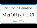 Net Ionic Equations and Spectator Ions