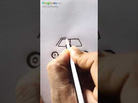 Car🚗🚙 Drawing Technique 🚕🚓#shorts #reels #yt #tricks