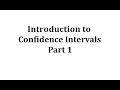 Understanding Confidence Intervals