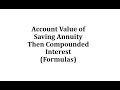 Investment Account Calculations