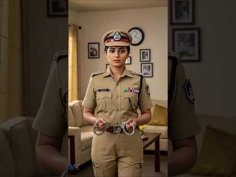 पति गिरफ्तार वर्दी में आई पत्नी 😱 #ips #police #shorts