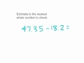 Estimating Sums and Differences with Decimals