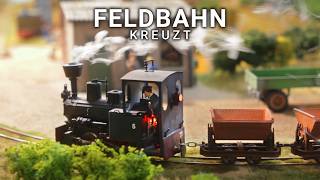 Quarzit-Transport mit der Feldbahn im Maßstab 1:32