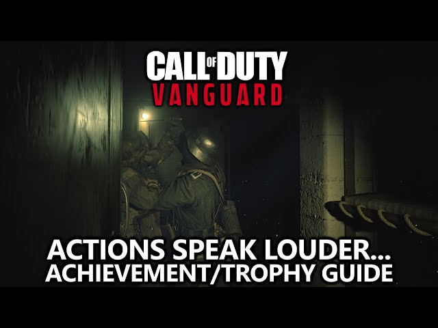 Call of Duty Vanguard - Actions Speak Louder Than Words Achievement/Trophy - Protect Evans w/ Reflex