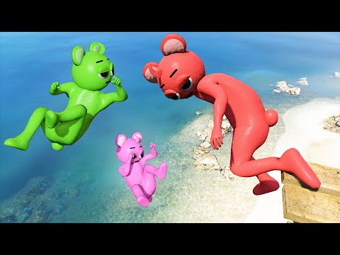 GTA 5 Incredibox Sprunki Team Ragdoll Falling into Water! (Funny)