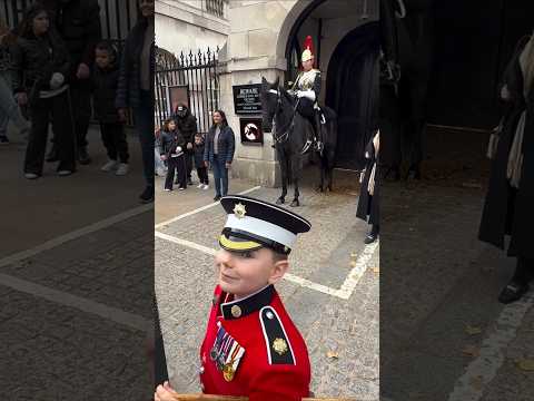 the joy on franks face when he gets a salute from the kings guard