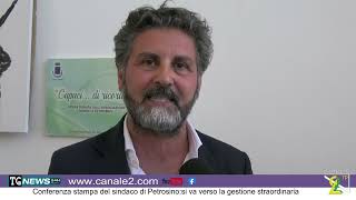 Conferenza stampa del sindaco di Petrosinosi va verso la gestione straordinaria