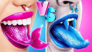 ¡DE MUÑECA SIRENA 🧜‍♀️ A REINA VAMPIRO! 🧛‍♀️👑 ¡Transformación OSCURA por el chico popular! 🔥
