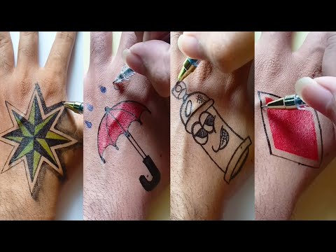 Temporary tattoo by pen 😎