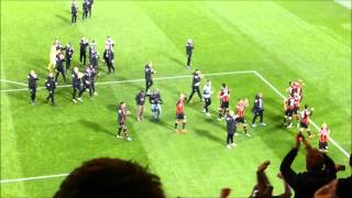 AFC Bournemouth vs Chelsea away - Final whistle celebrations 06/12/15