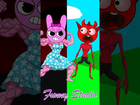 When the devil sees power 😱 Sprunki Funny Moments #shorts #animation