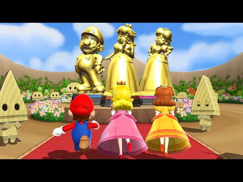 Mario Party 9 Minigames - Mario Vs Peach Vs Daisy Vs Waluigi (Master Difficulty)