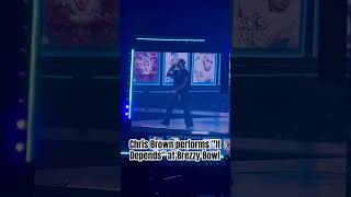 Chris Brown Performs "It Depends" at Breezy Bowl #shorts #chrisbrown #brezzybowl