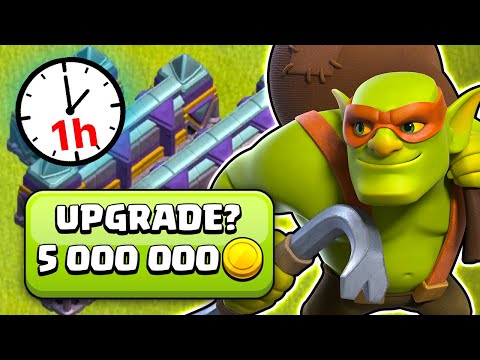 How Many Walls Can I Upgrade in 1 Hour?! - Clash of Clans (TH16 Farming Challenge)