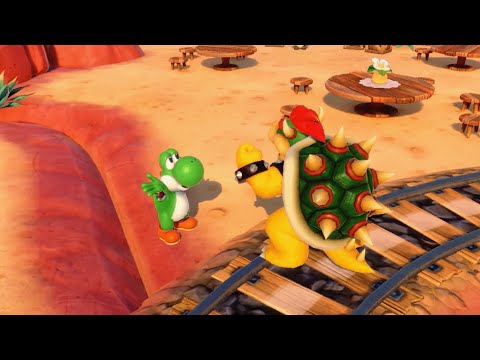 Super Mario Party Jamboree - Bowser vs Ninji vs Shy Guy vs Koopa - Western Land