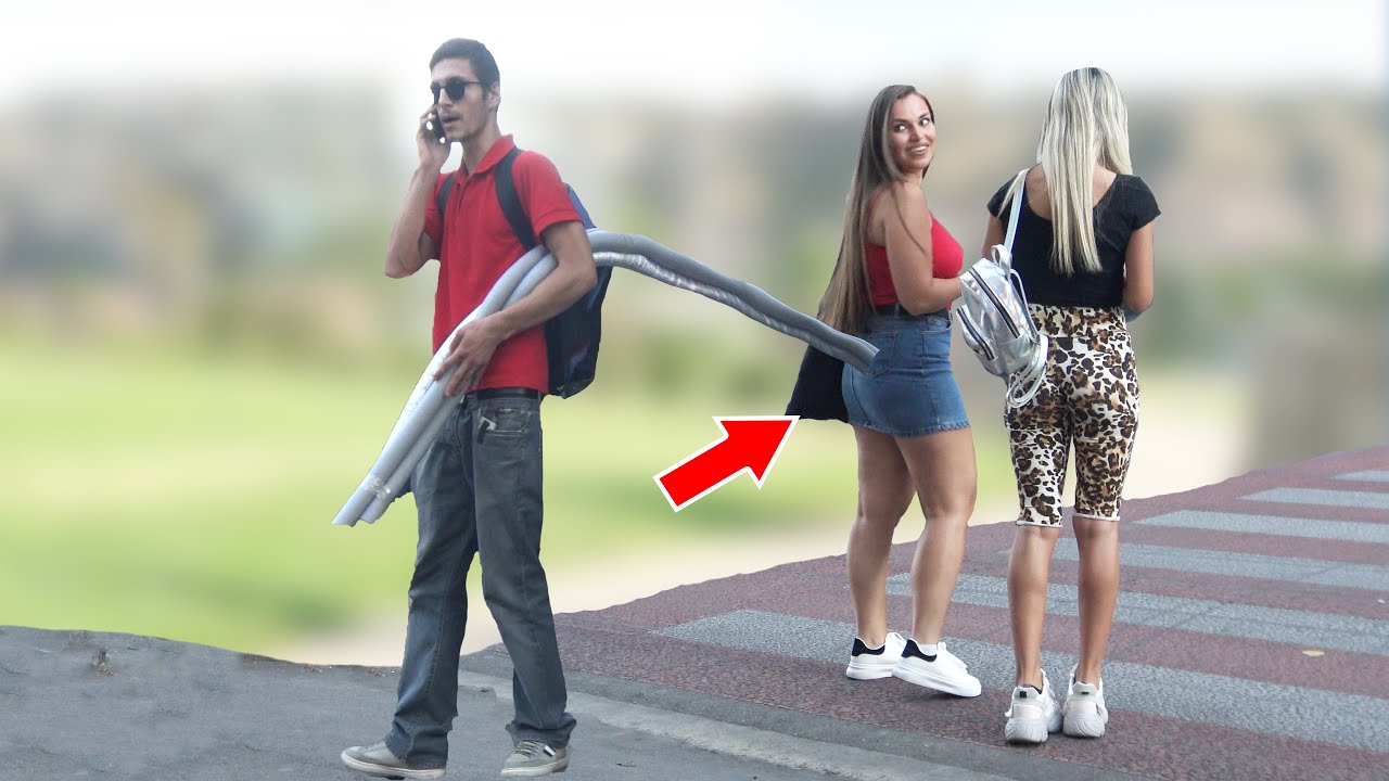 Sticks on the street PRANK