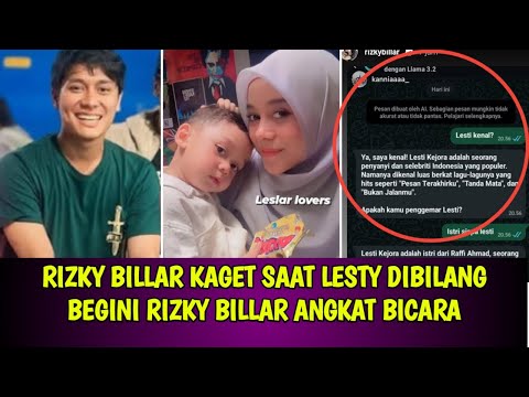 RIZKY BILLAR KAGET SAAT LESTY DIBILANG BEGINI RIZKY BILLAR ANGKAT BICARA