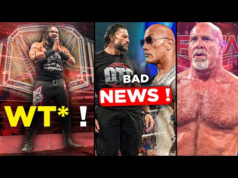 WHAT ! JACOB Fatu UNDISPUTED TITLE Match CANCELLED ❌THE Rock BAD News ! GOLDBERG RAW Return?