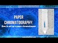 Paper Chromatography Concepts and Techniques