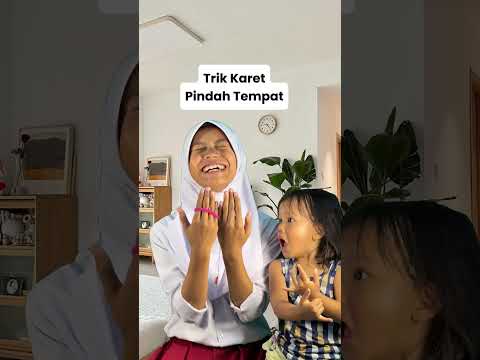 TRIK KARET PINDAH TEMPAT MAGIC 🤩 🔥#magic #trick