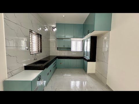 16x10feet Green Modular Kitchen Design🔥🔥 Single Colour Kitchen design👌