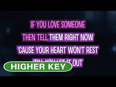 If You Love Someone (Karaoke Higher Key) – The Veronicas