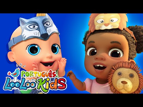 Animais Selvagens para Crianças 🐾 + Joãozinho Sim Papai 😂 | Músicas Divertidas – LooLoo Kids