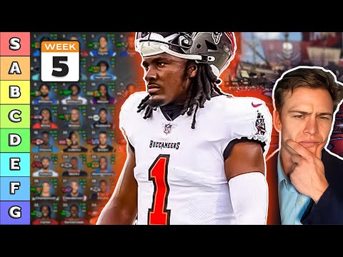 Top 40 Running Back Rankings & Tiers - Week 5 Fantasy Football